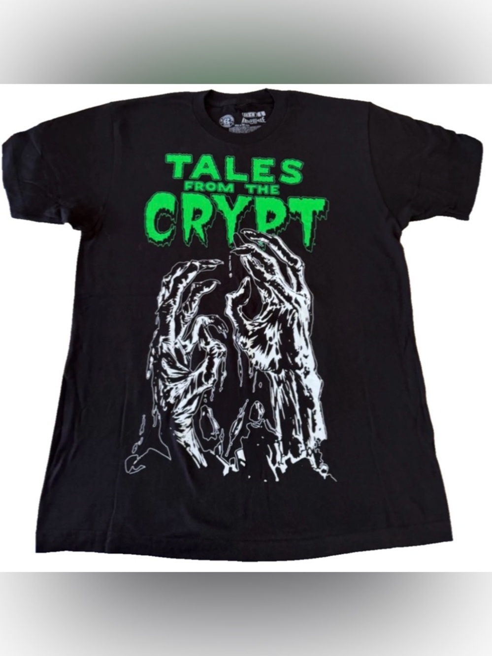 Tales From The Crypt Black Graphic Tee Glow in the Dark